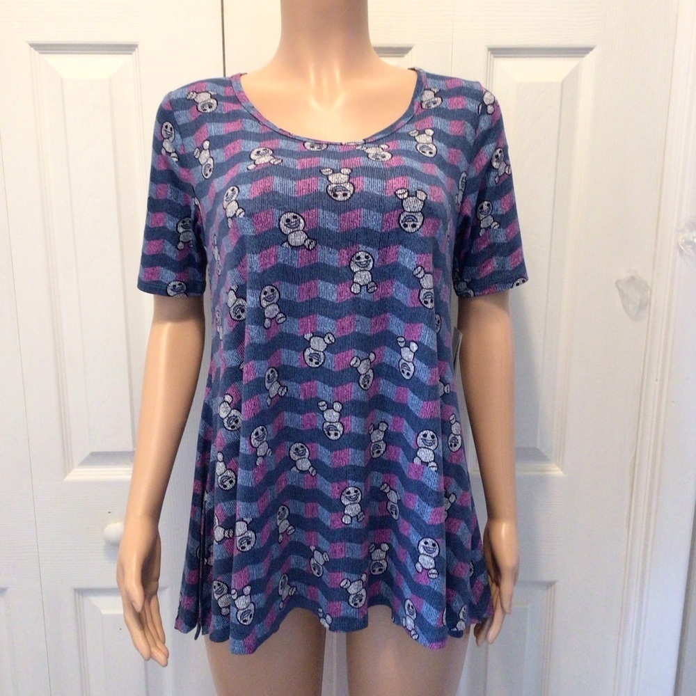 LuLaRoe Disney Frozen Snowgies Perfect Tee Size XS